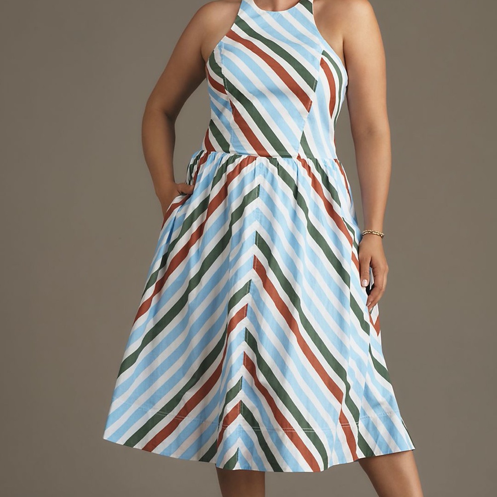 Anthropologie Maeve Halter Midi Sundress XXS